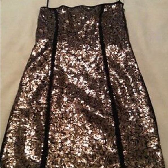 Patrizia Pepe Black/Copper Sequin Dress IT 42 - Picture 1 of 4